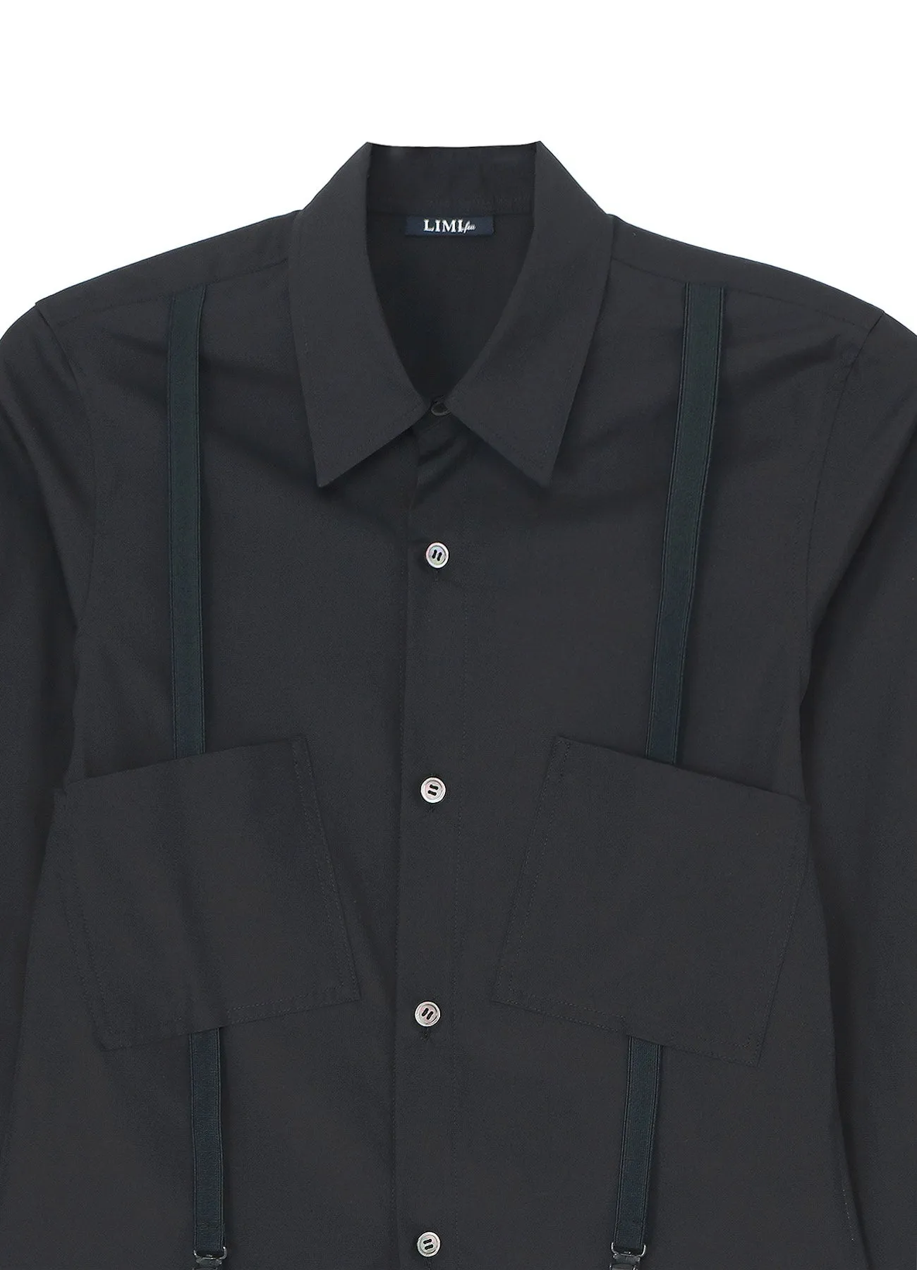 100/2 BROAD COTTON SHIRT WITH SUSPENDERS