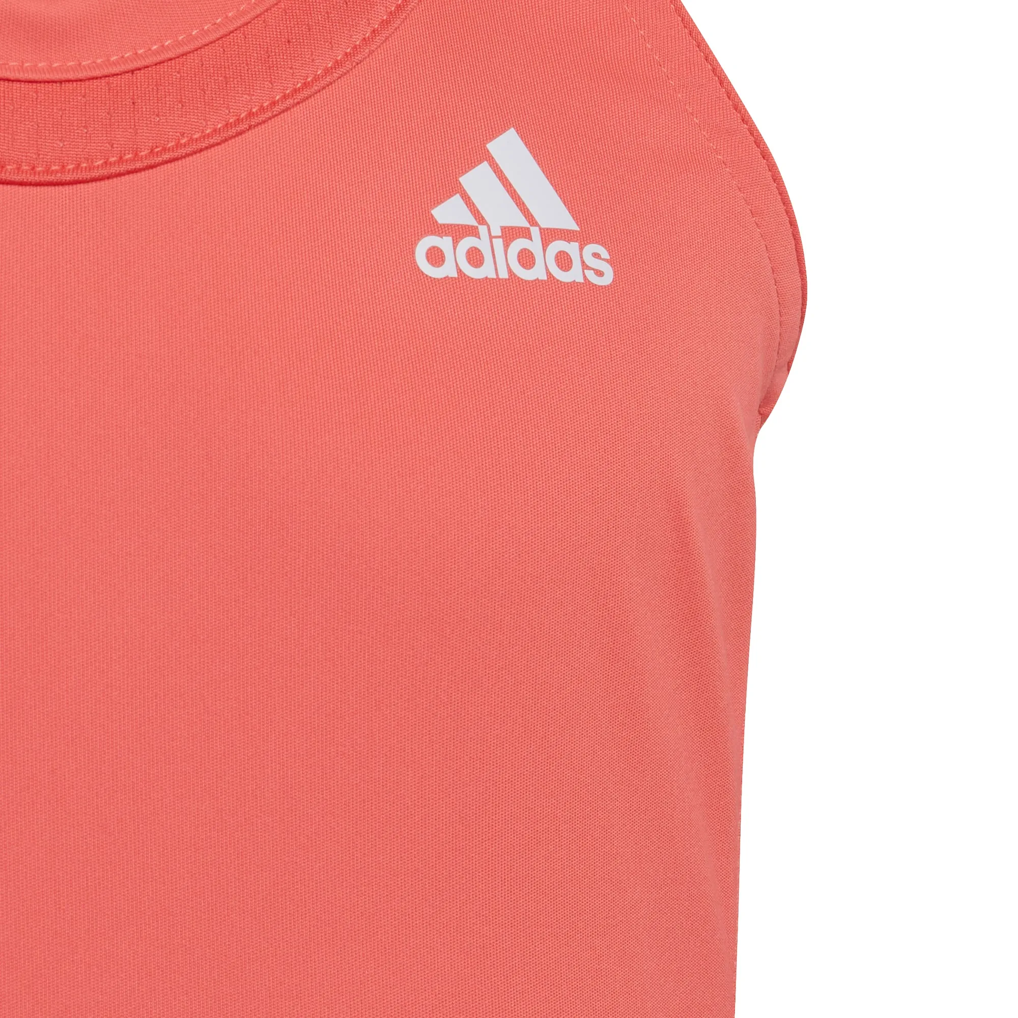Adidas Girls Club Tennis Tank - Semi Turbo/White