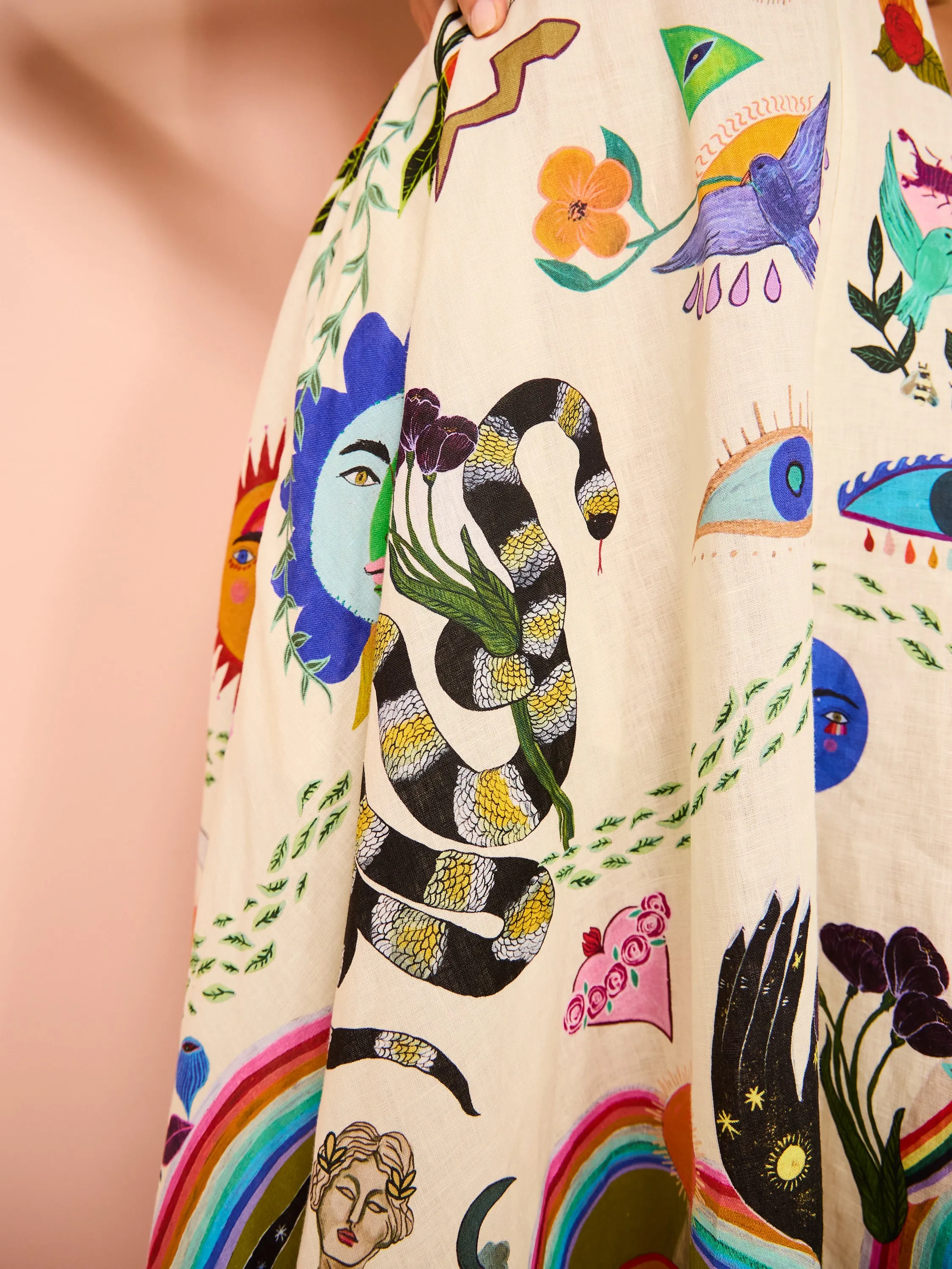 Alemais Evergreen Sundress in Multi