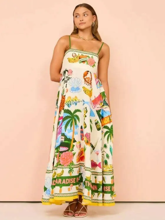 Alemais Paradiso Sundress in Multi Size 8, 10