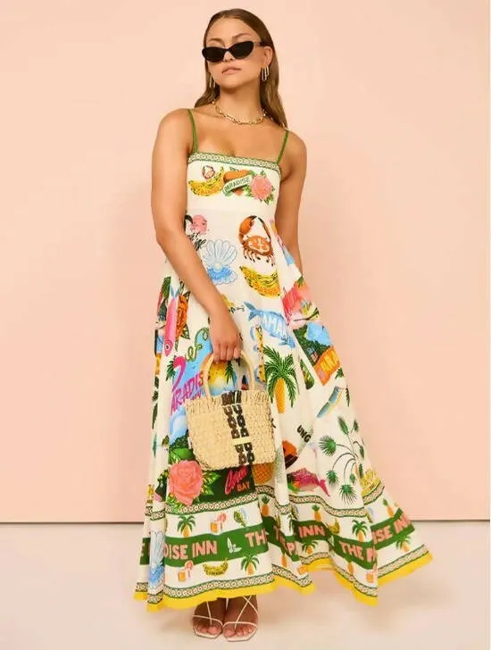 Alemais Paradiso Sundress in Multi Size 8, 10