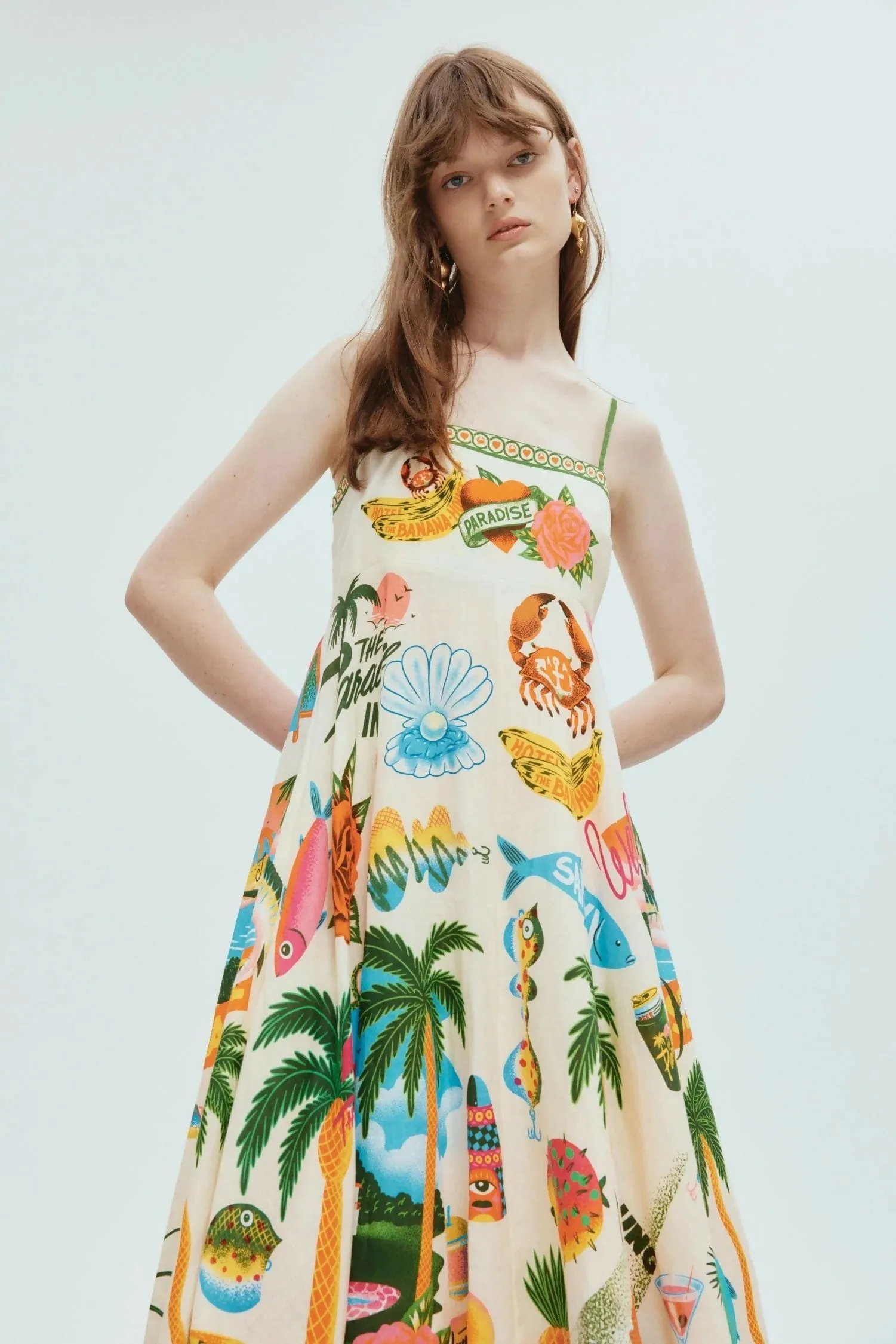 Alemais Paradiso Sundress Multi Print Size 10