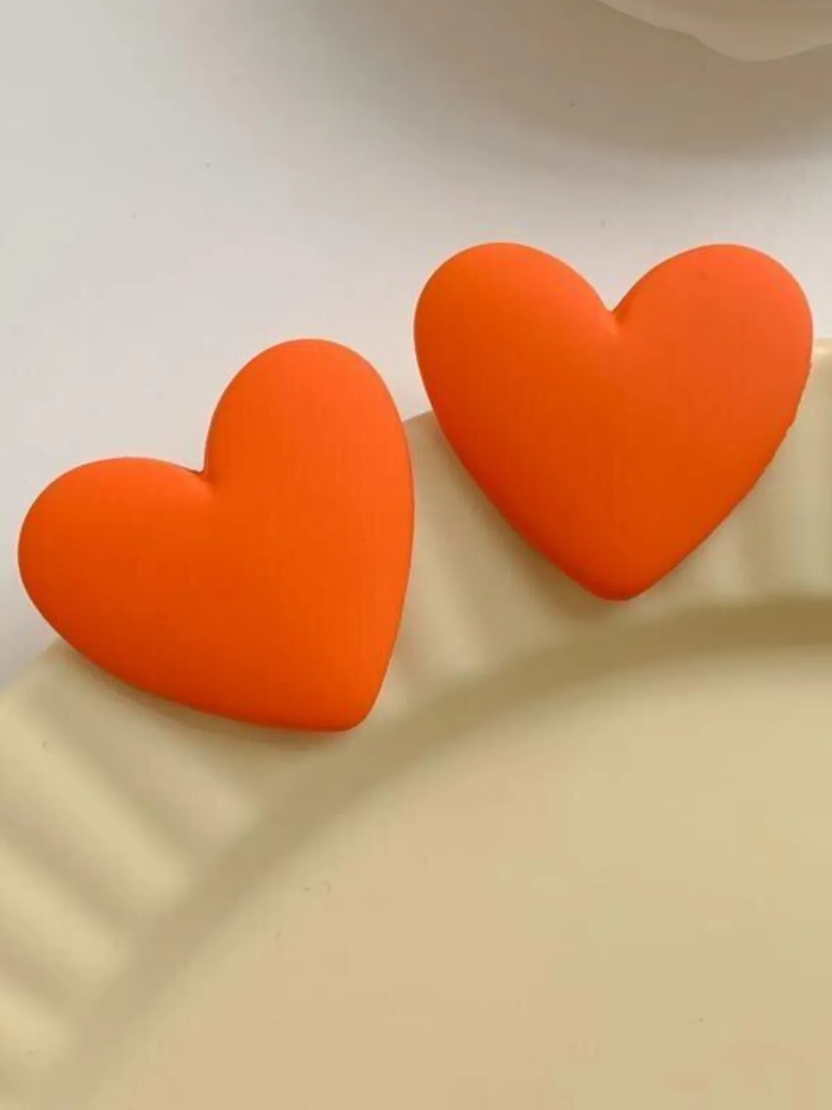Always Pampered Clay Heart Earrings