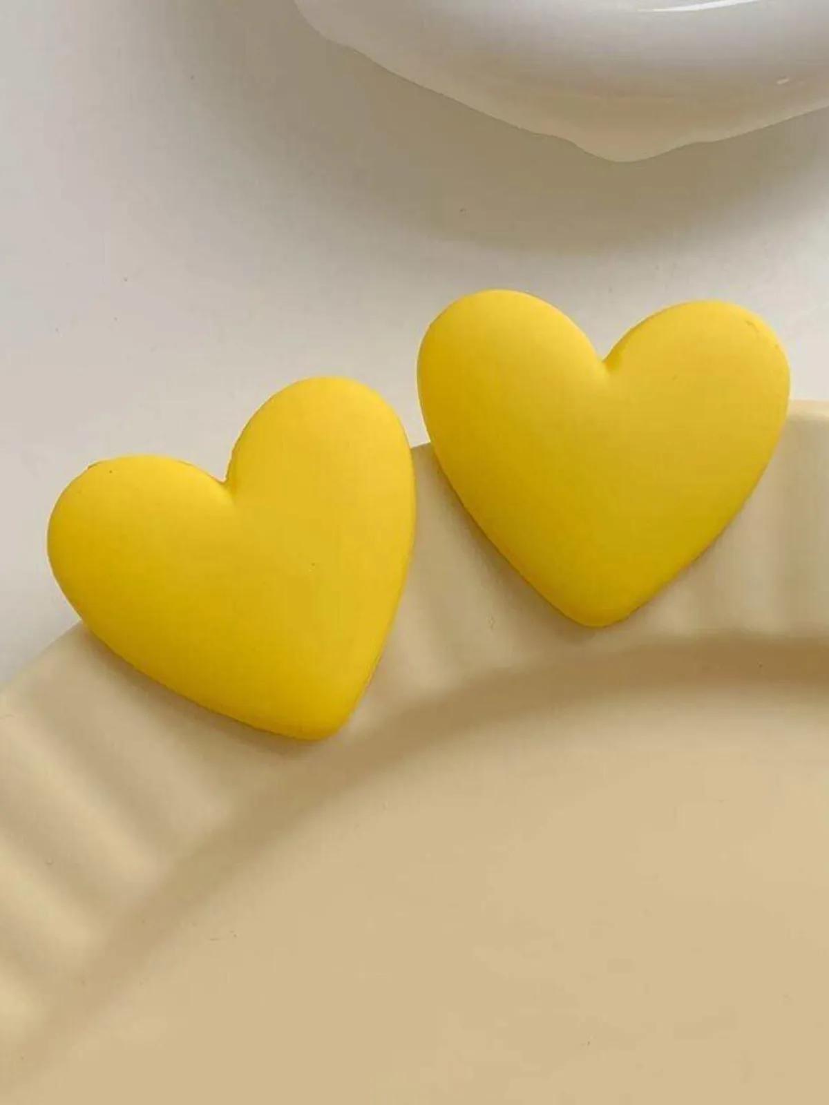 Always Pampered Clay Heart Earrings