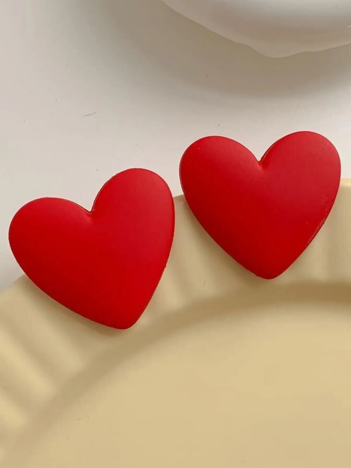 Always Pampered Clay Heart Earrings