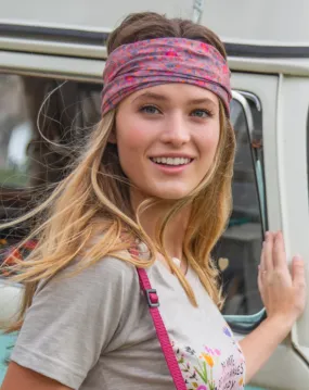 Boho Bandeau - Pink Flower Stamp