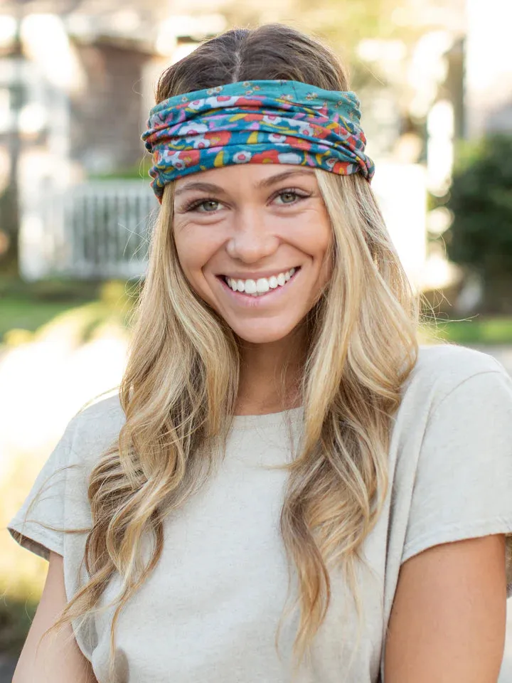 Boho Bandeau - Turquoise Floral