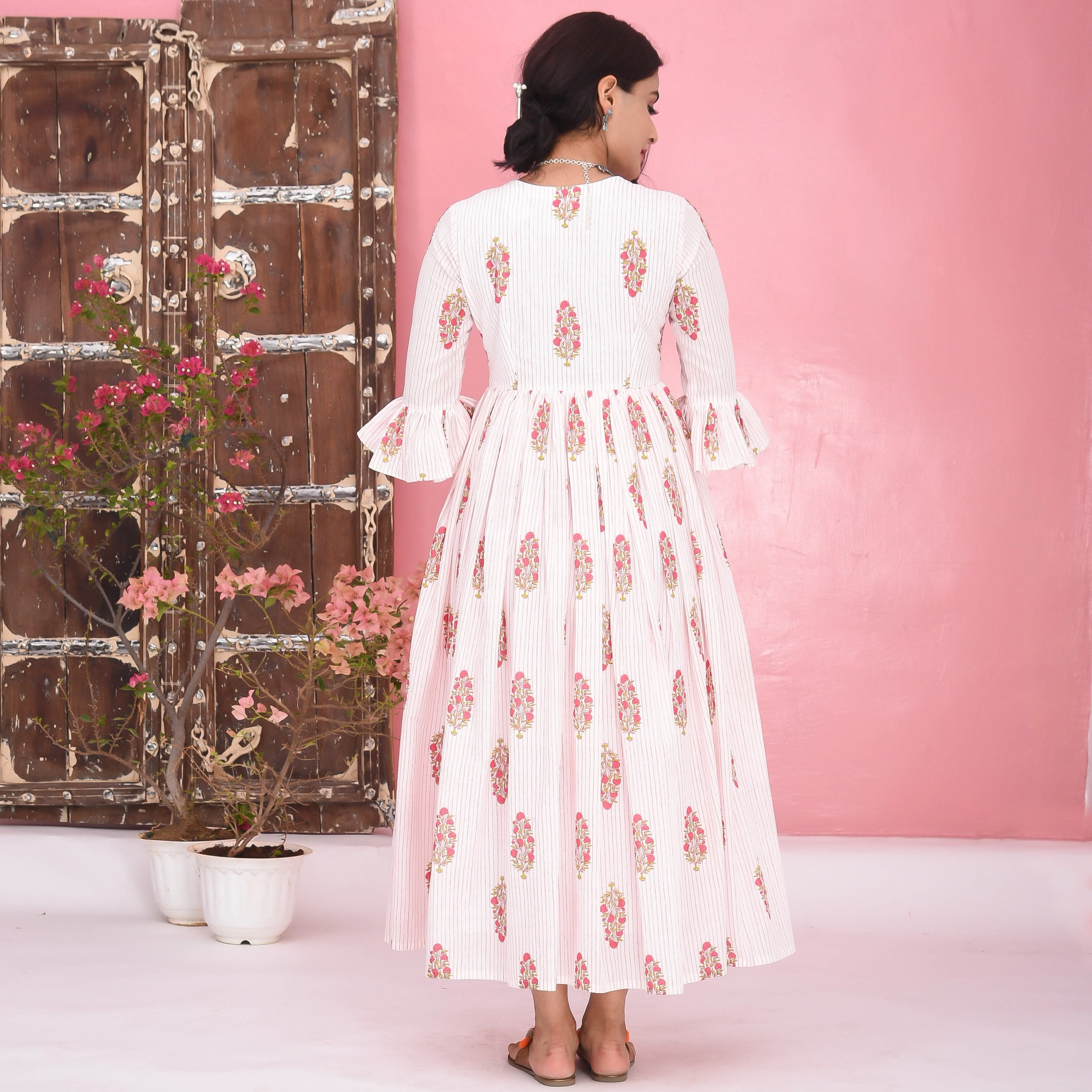Bunaai Florist Cotton Dress
