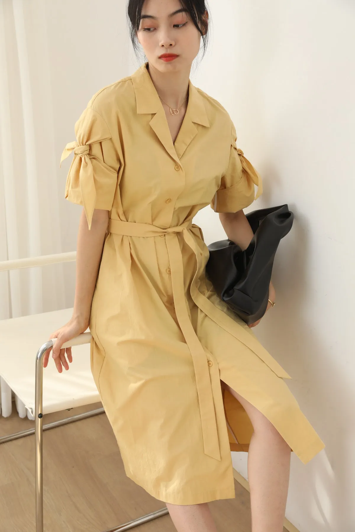 Charlotte Belted Shirt Dress