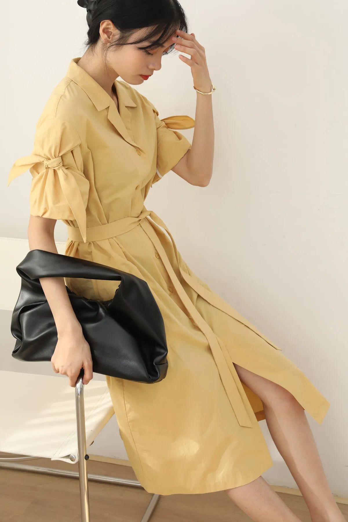 Charlotte Belted Shirt Dress