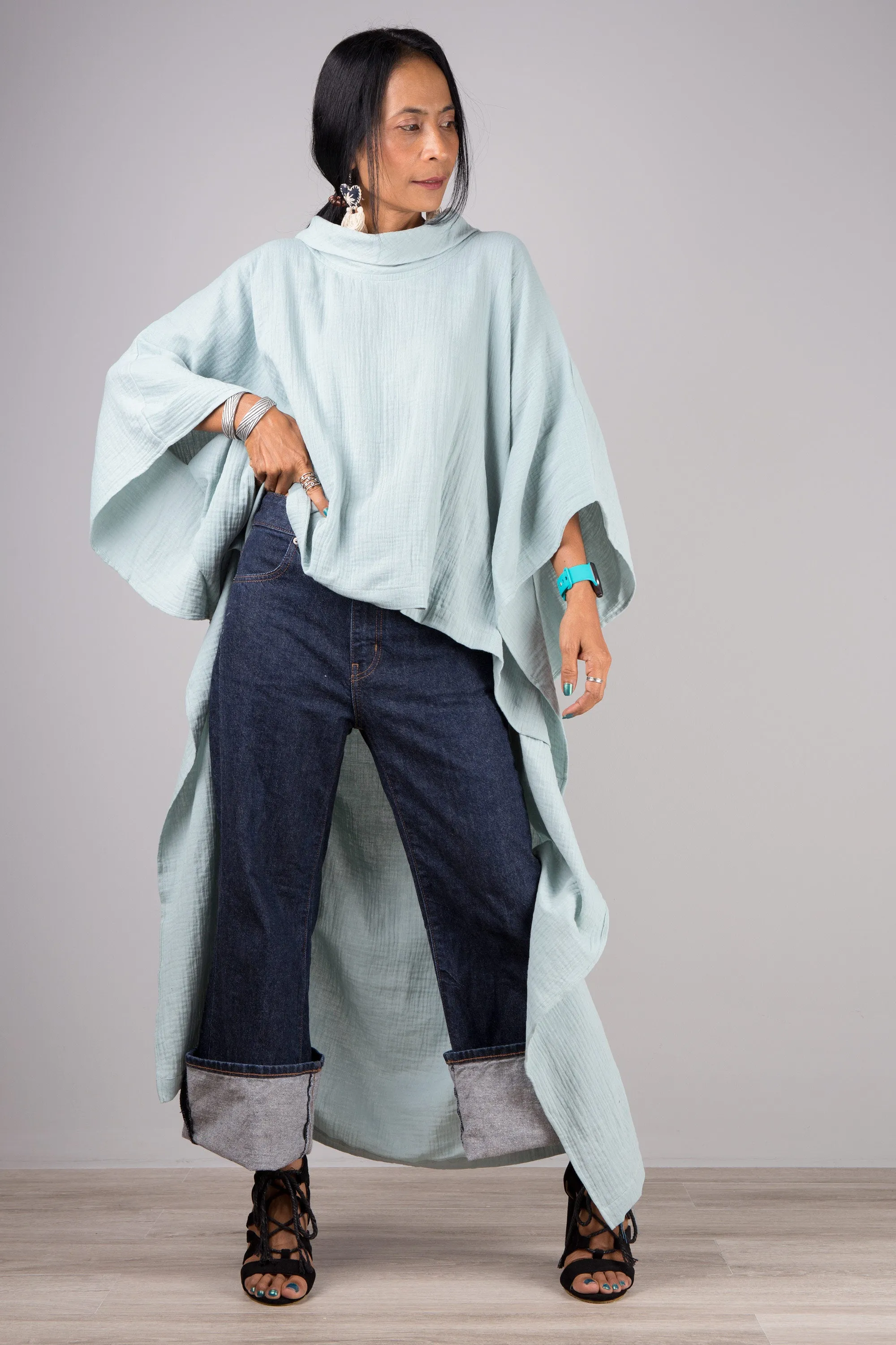 Cotton Gauze Caftan top