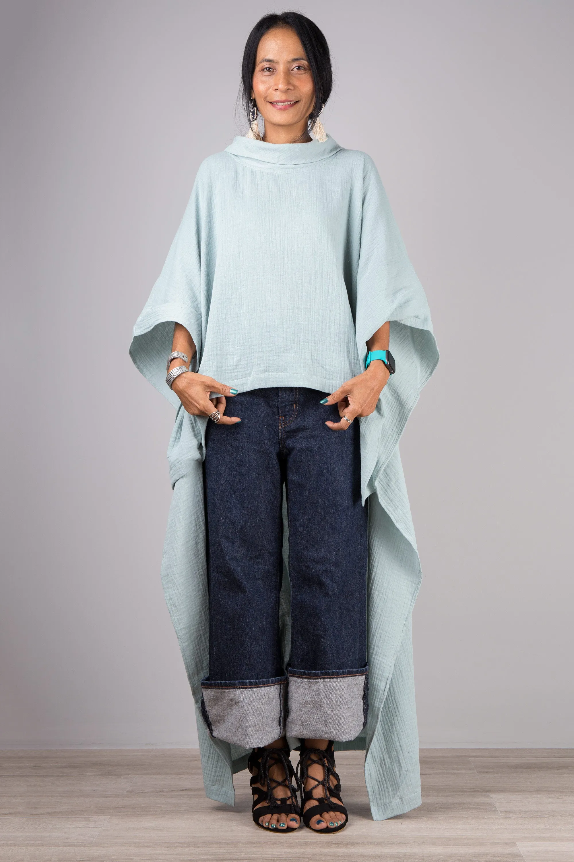 Cotton Gauze Caftan top