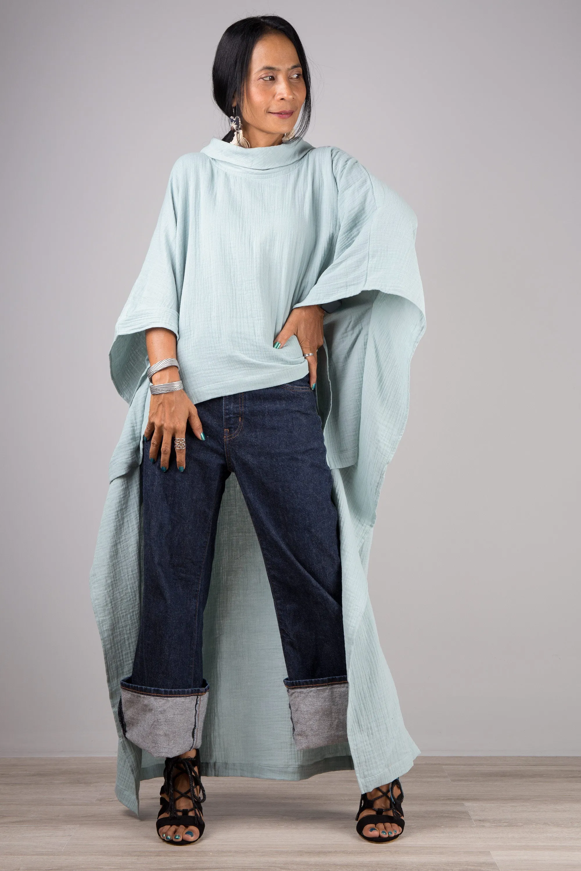 Cotton Gauze Caftan top