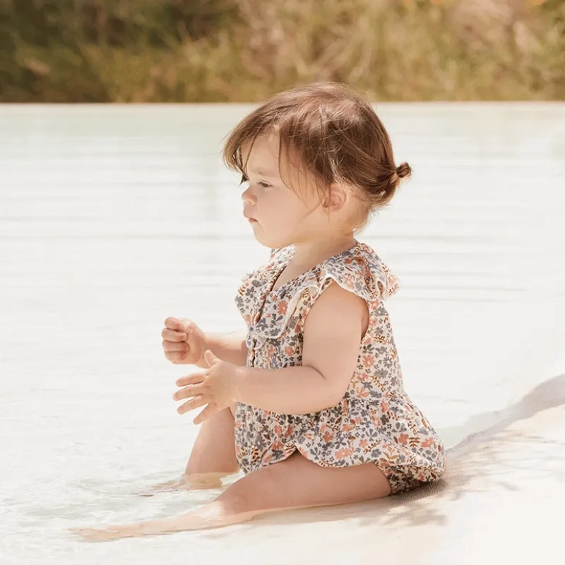 Cotton Sleeveless Dress || Meadow Breeze