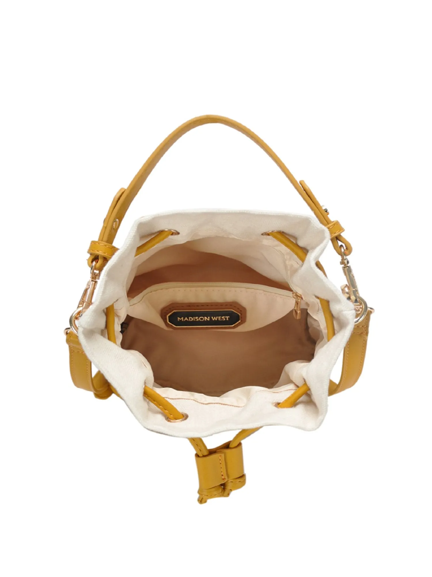 Drawstring Crossbody Bucket Bag