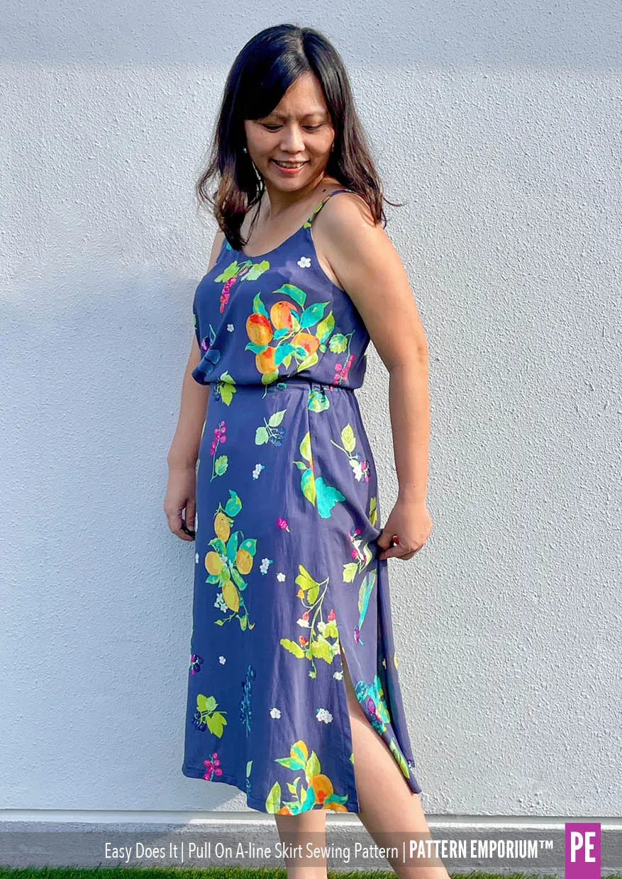 Easy Does It Pull-On A-line Skirt Sewing Pattern