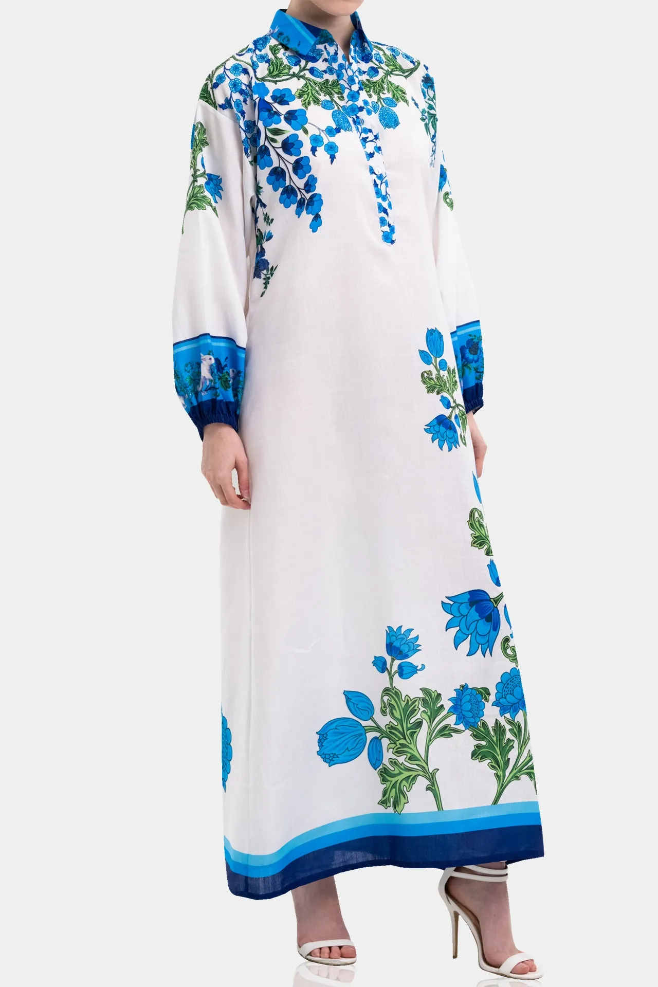 Full Sleeve Cotton Maxi Dress