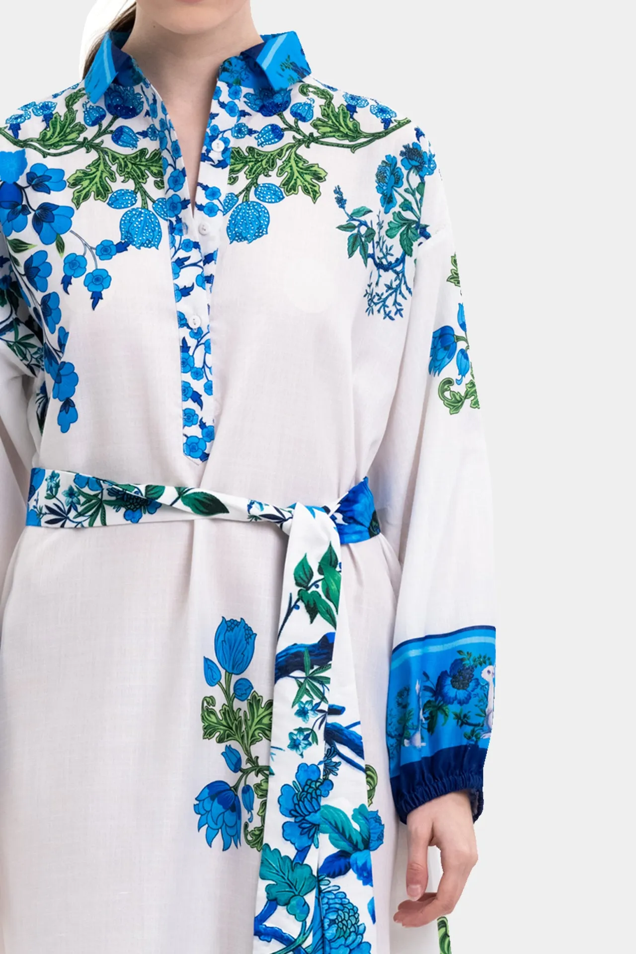 Full Sleeve Cotton Maxi Dress