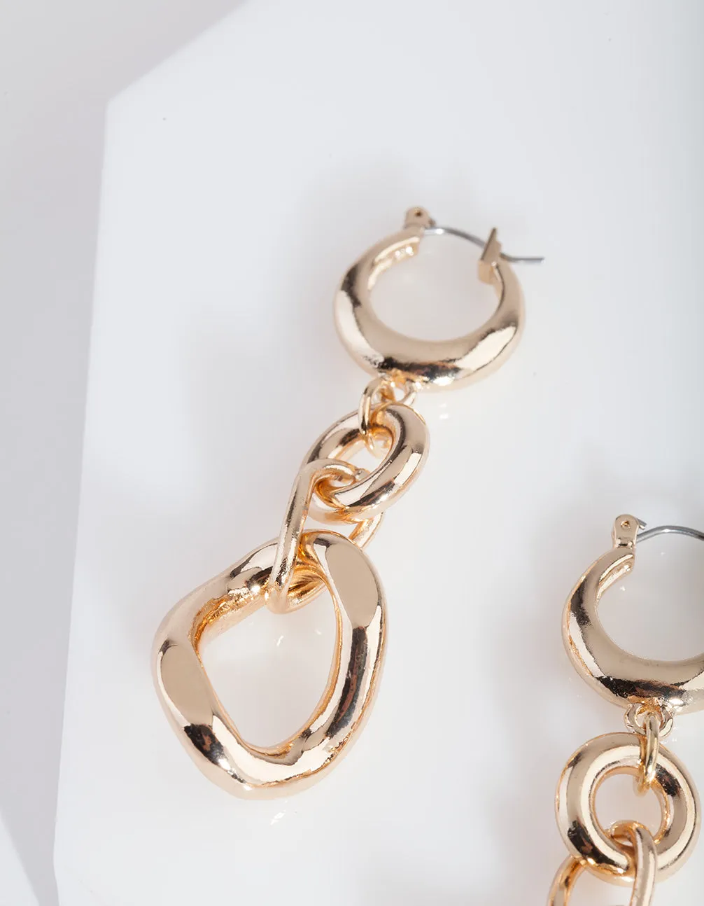 Gold Chain Link Earring