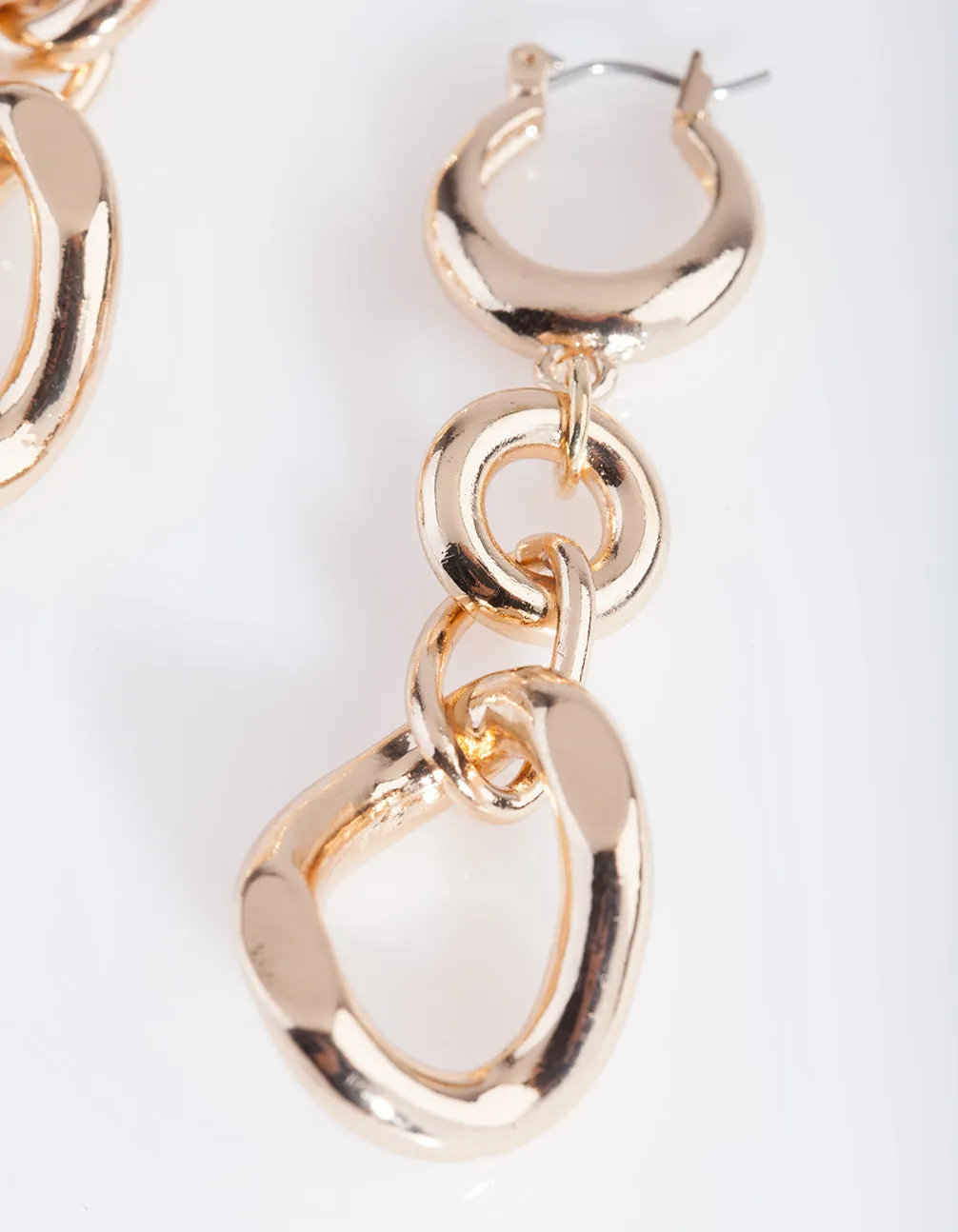 Gold Chain Link Earring