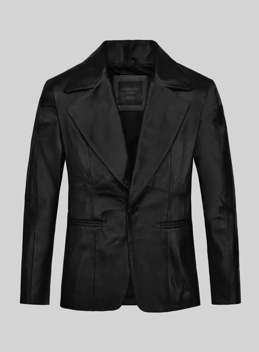 Harry Styles Leather Blazer