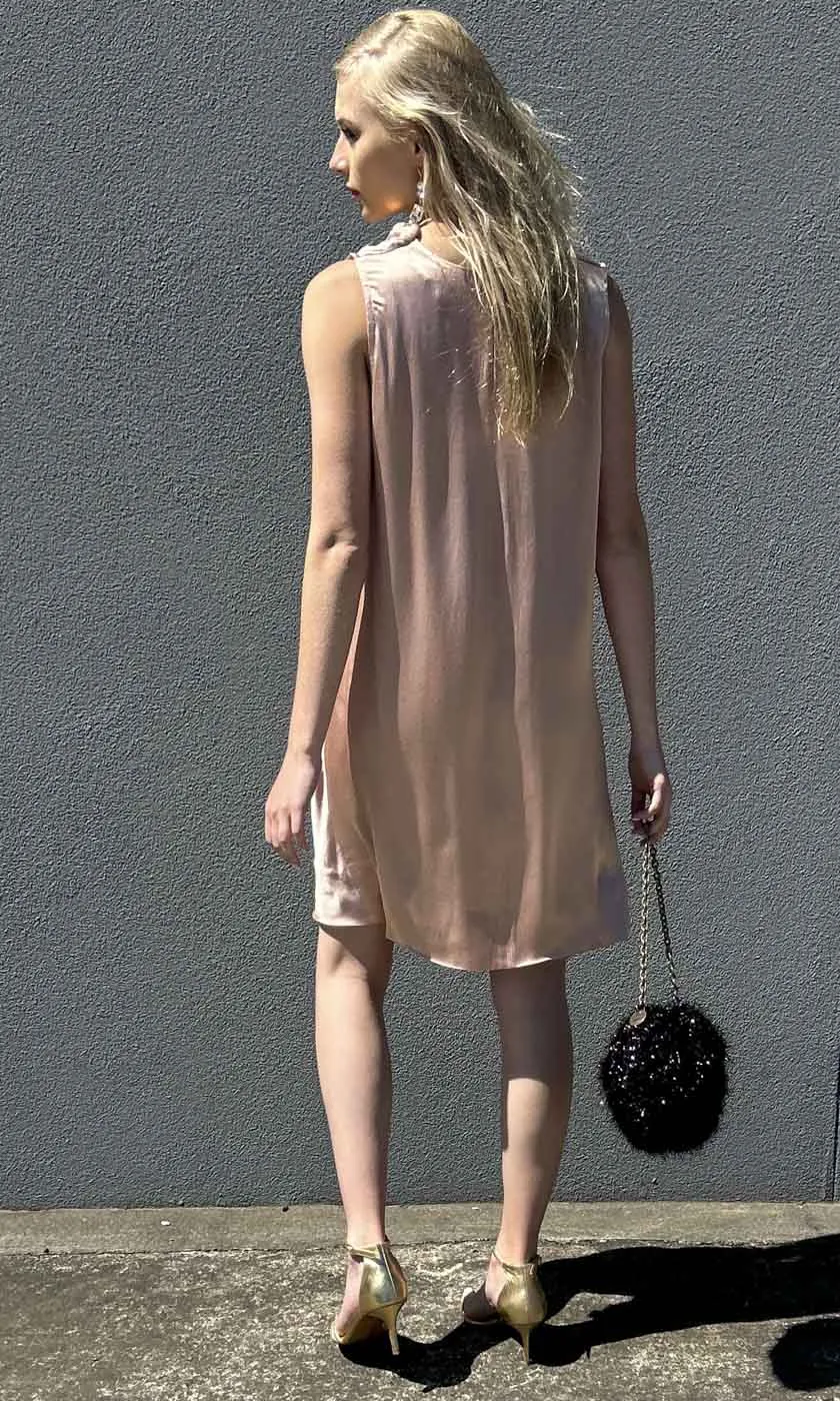 HOSS Rochelle Cowl Neck Dress - Blush