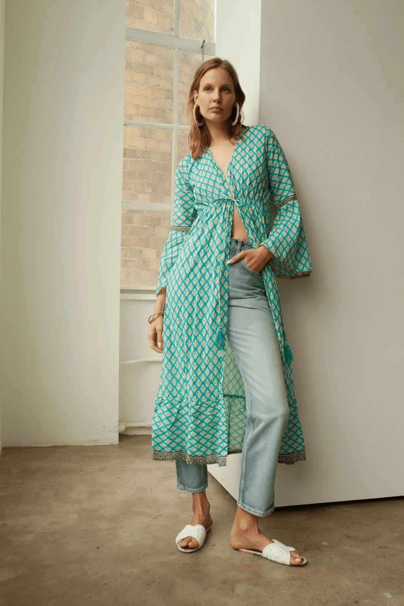 Karla Robe Aqua
