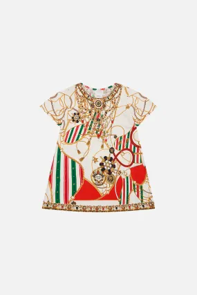 KIDS T-SHIRT DRESS WITH FLARE HEM 4-10 SALUTI SUMMERTIME