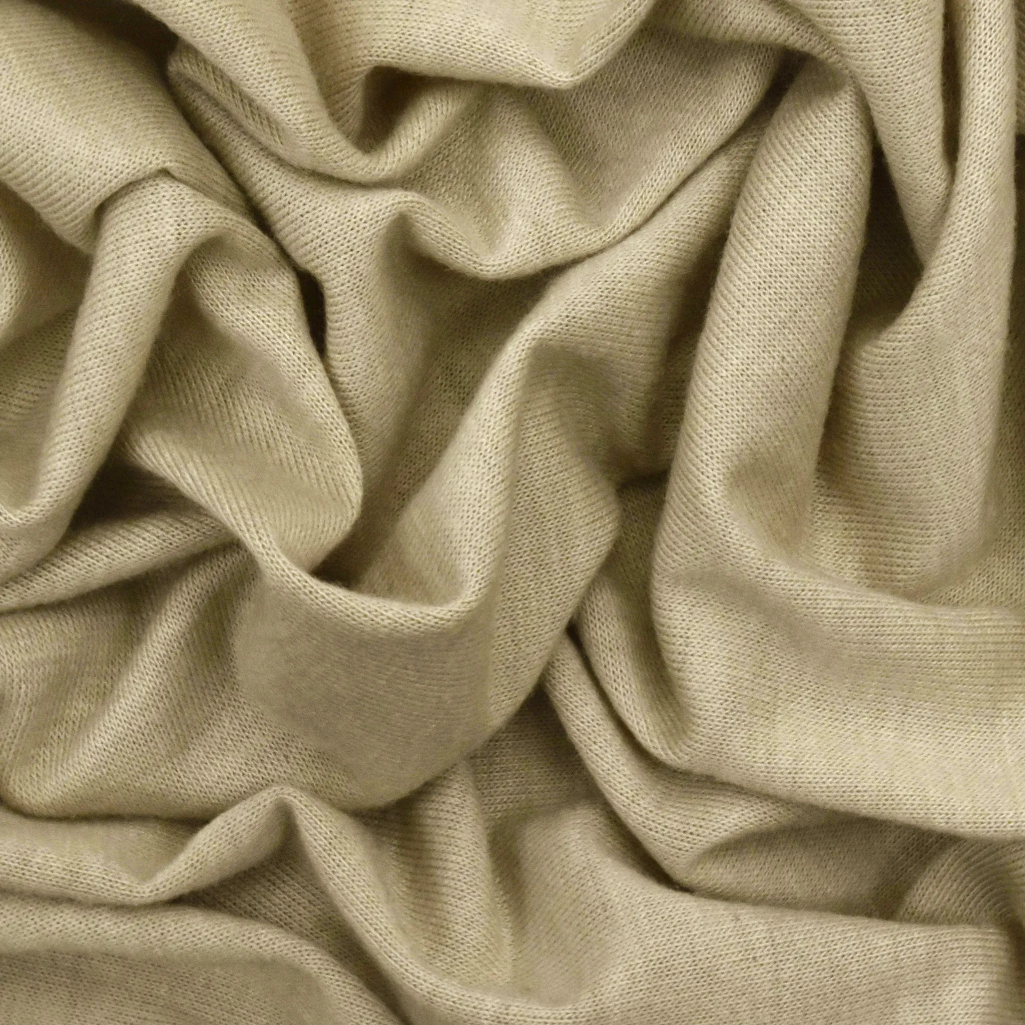 Mineral Beige Solid Stretch Jersey Knit Fabric