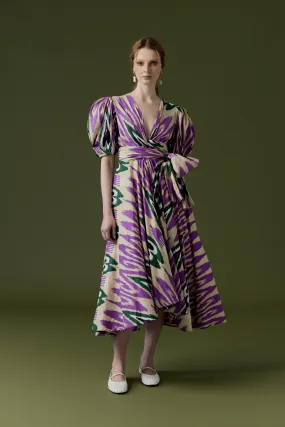 Monica Ikat Dress Violet