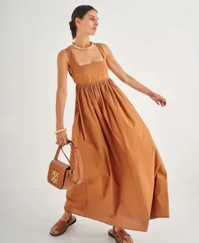 Oroton Strappy Sundress Brown Size 10