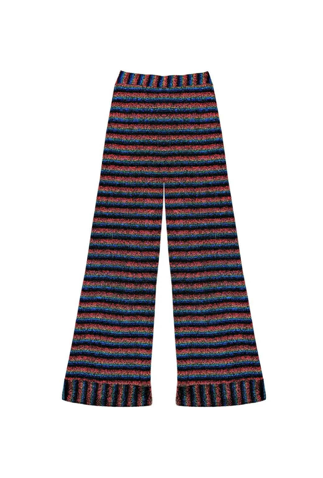 Poolside Flat Front Trousers  - Rainbow Shimmer