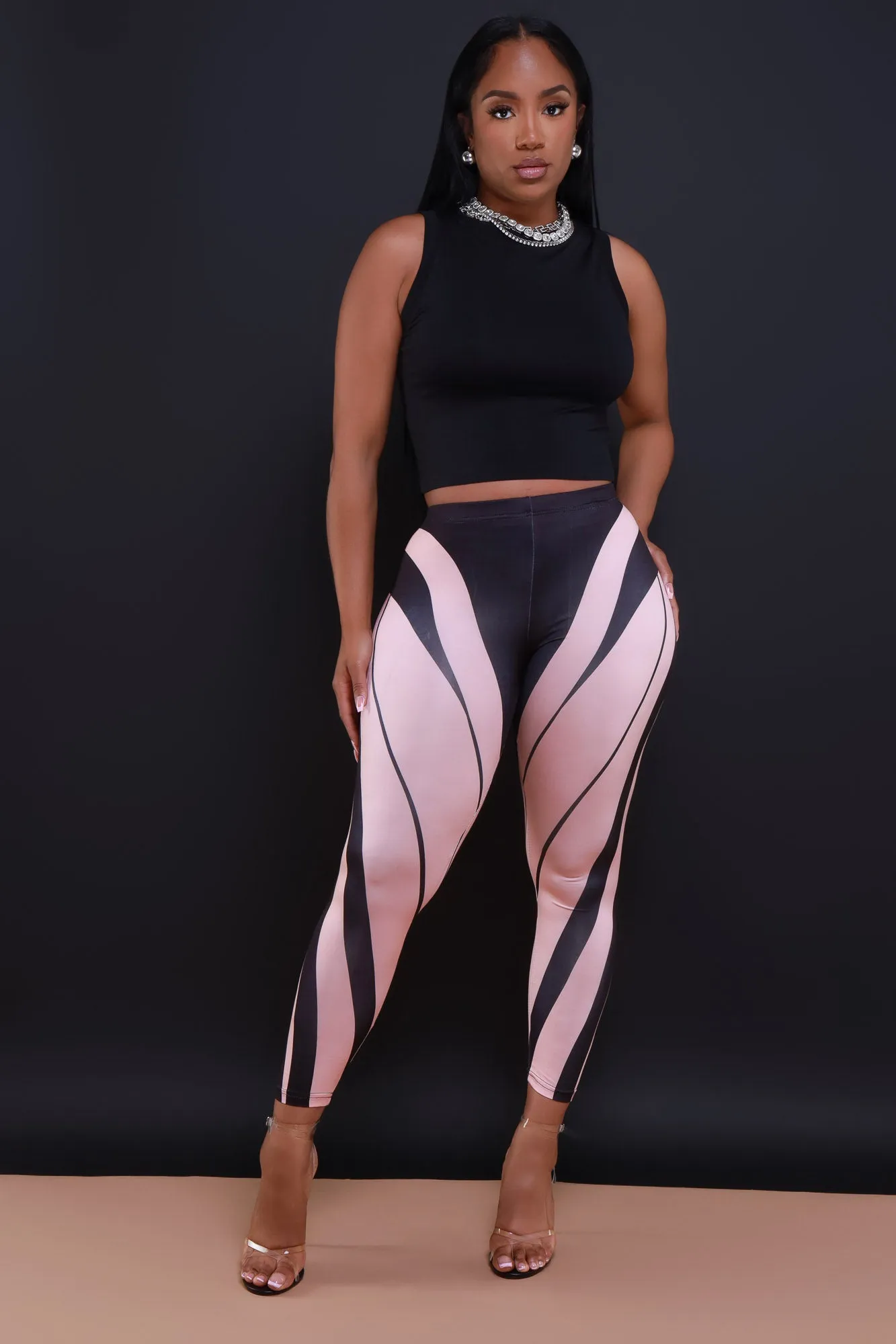Re-Entry Sleeveless Crop Top - Black