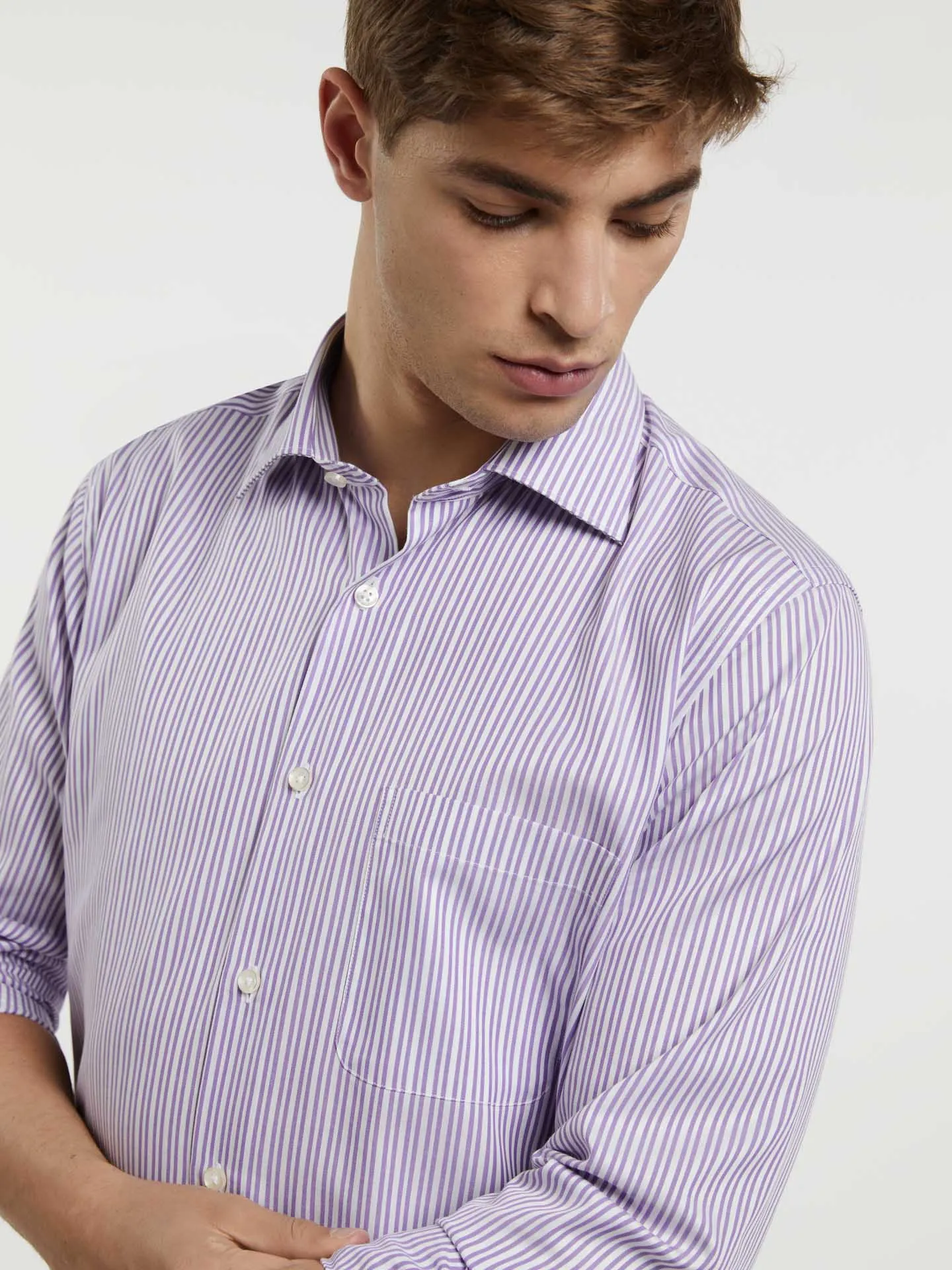 Regular Fit Business stripes Formal Shirt