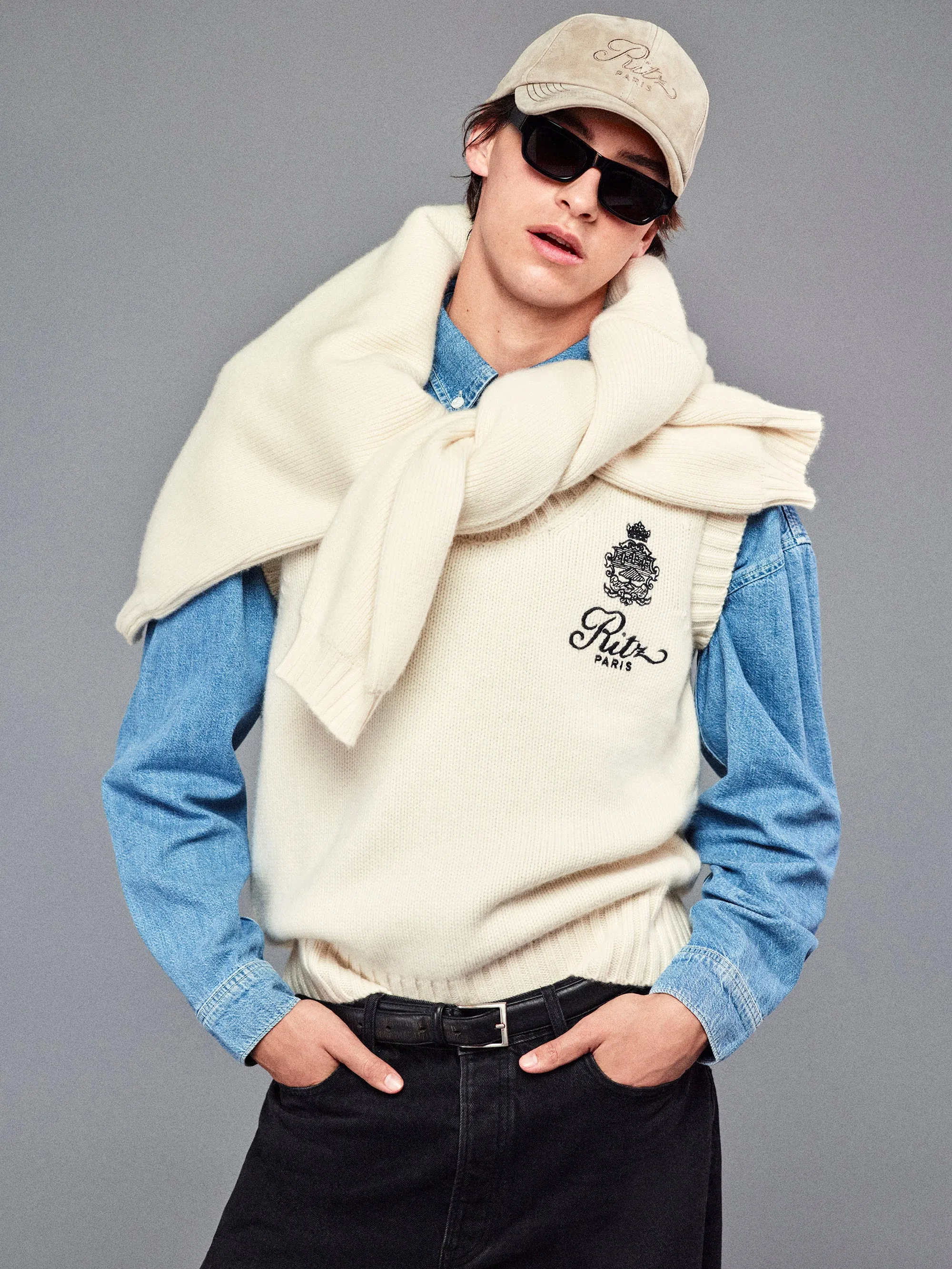 Ritz Suede Hat -- Cream