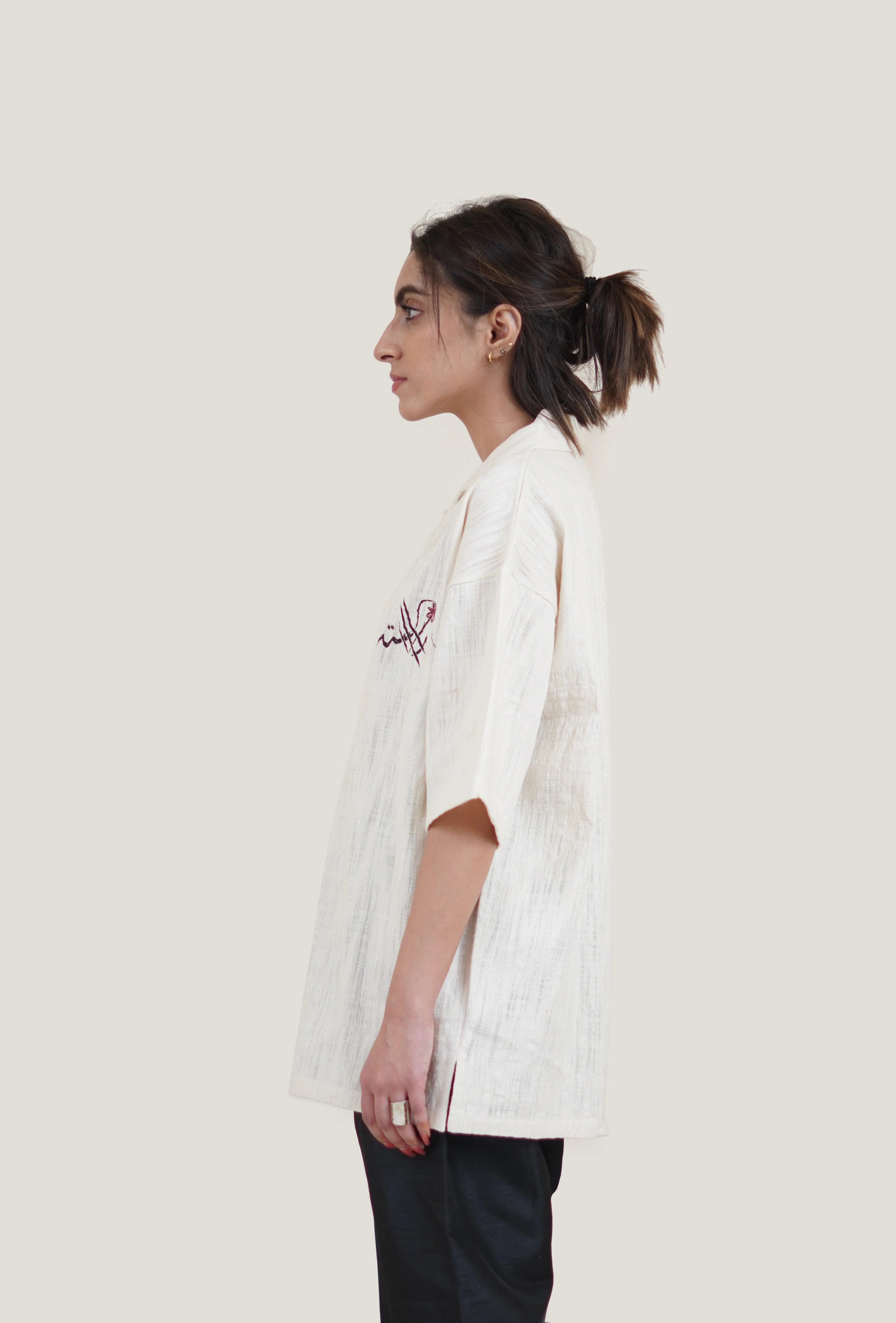 Rooster Hand Embroidered Shirt