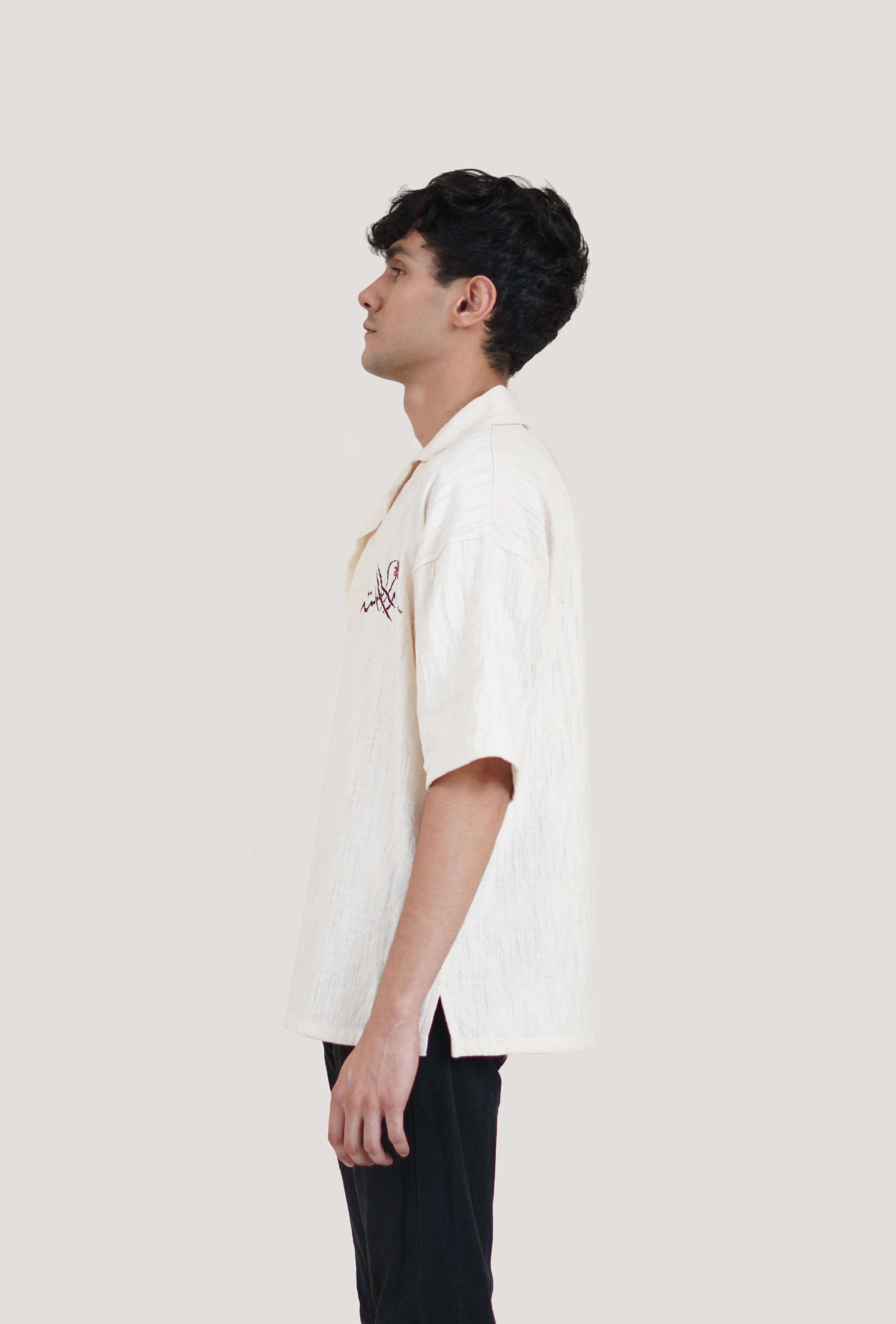 Rooster Hand Embroidered Shirt