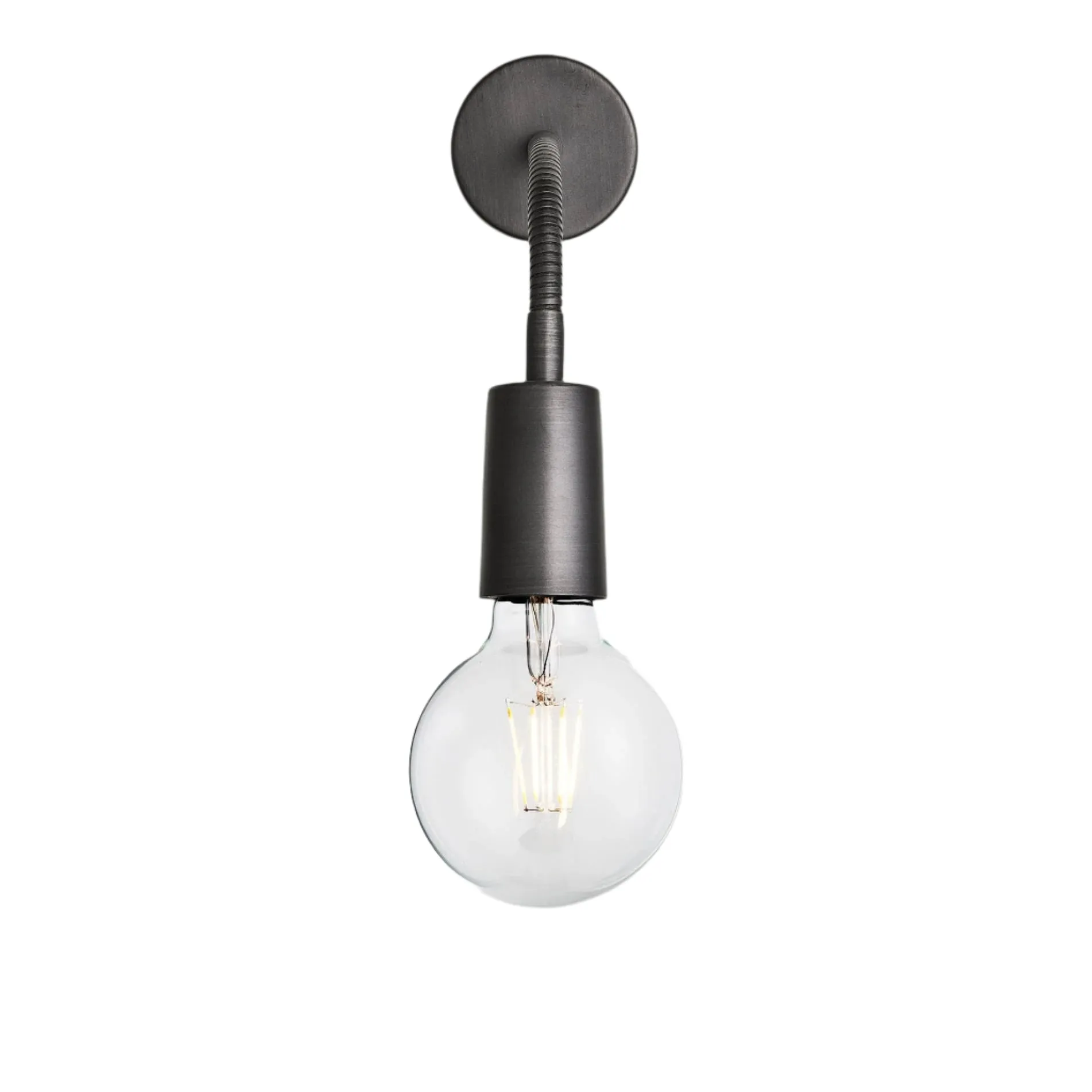Sleek Edison Adjustable Wall Light - Pewter