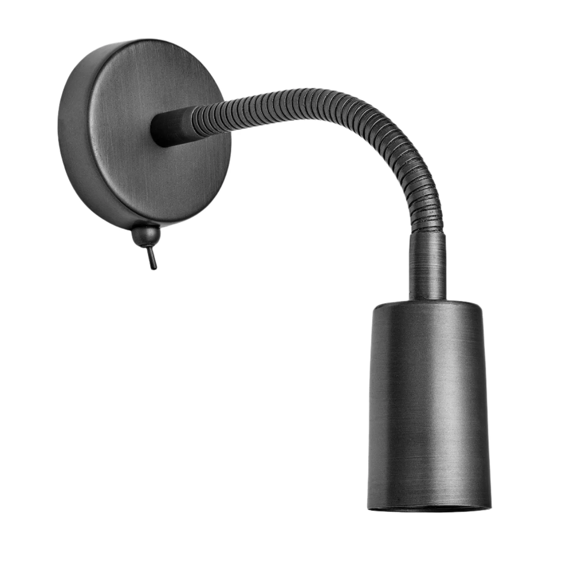Sleek Edison Adjustable Wall Light - Pewter