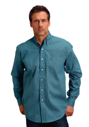 Stetson Apparel Men's Four-Leaf Foulard Shirt