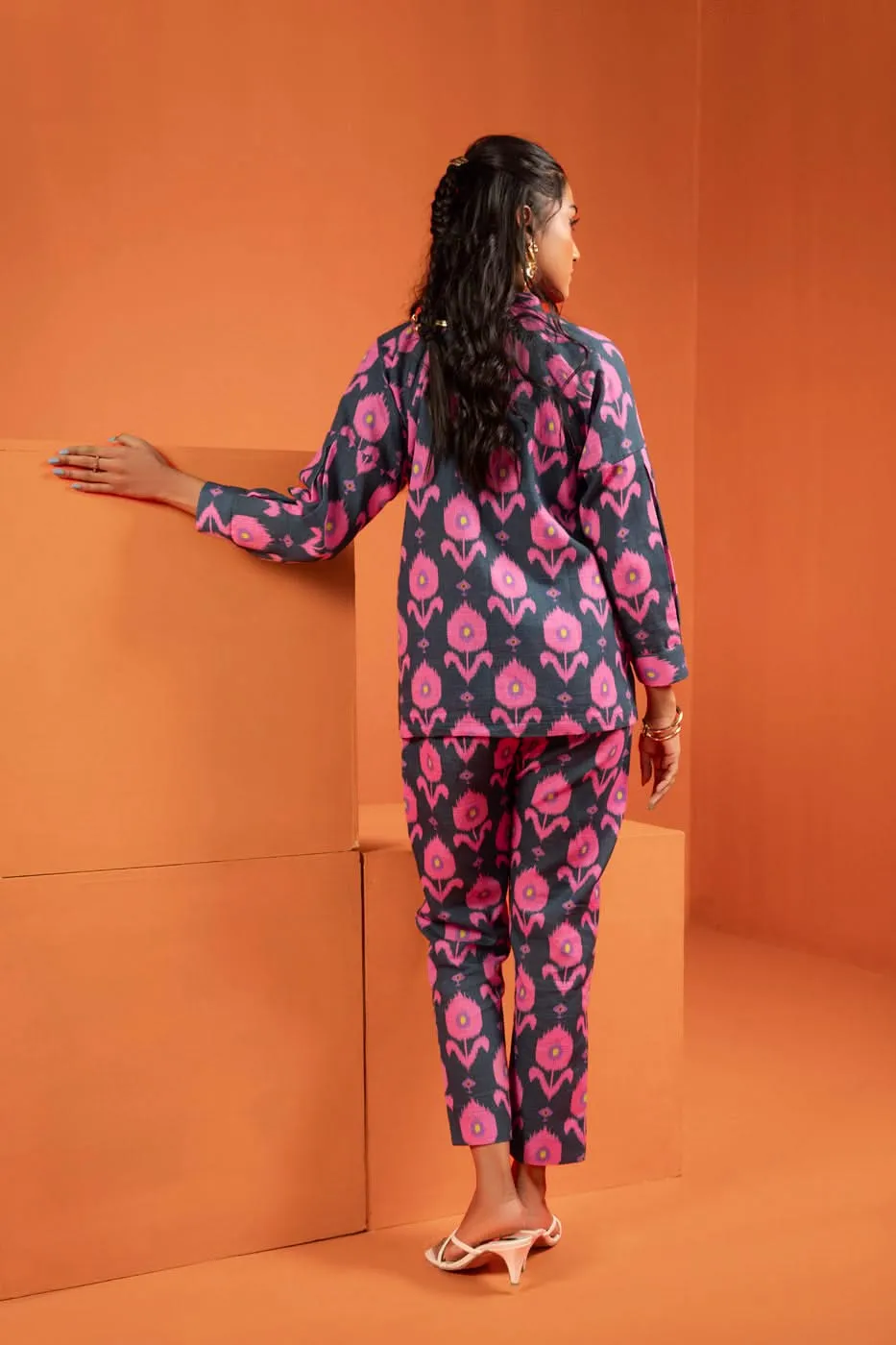 Stitched - Printed Khaddar Shirt