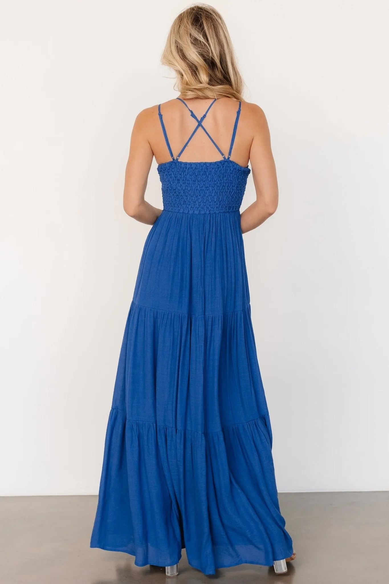 Summerlin Lace Top Maxi Dress | Blue