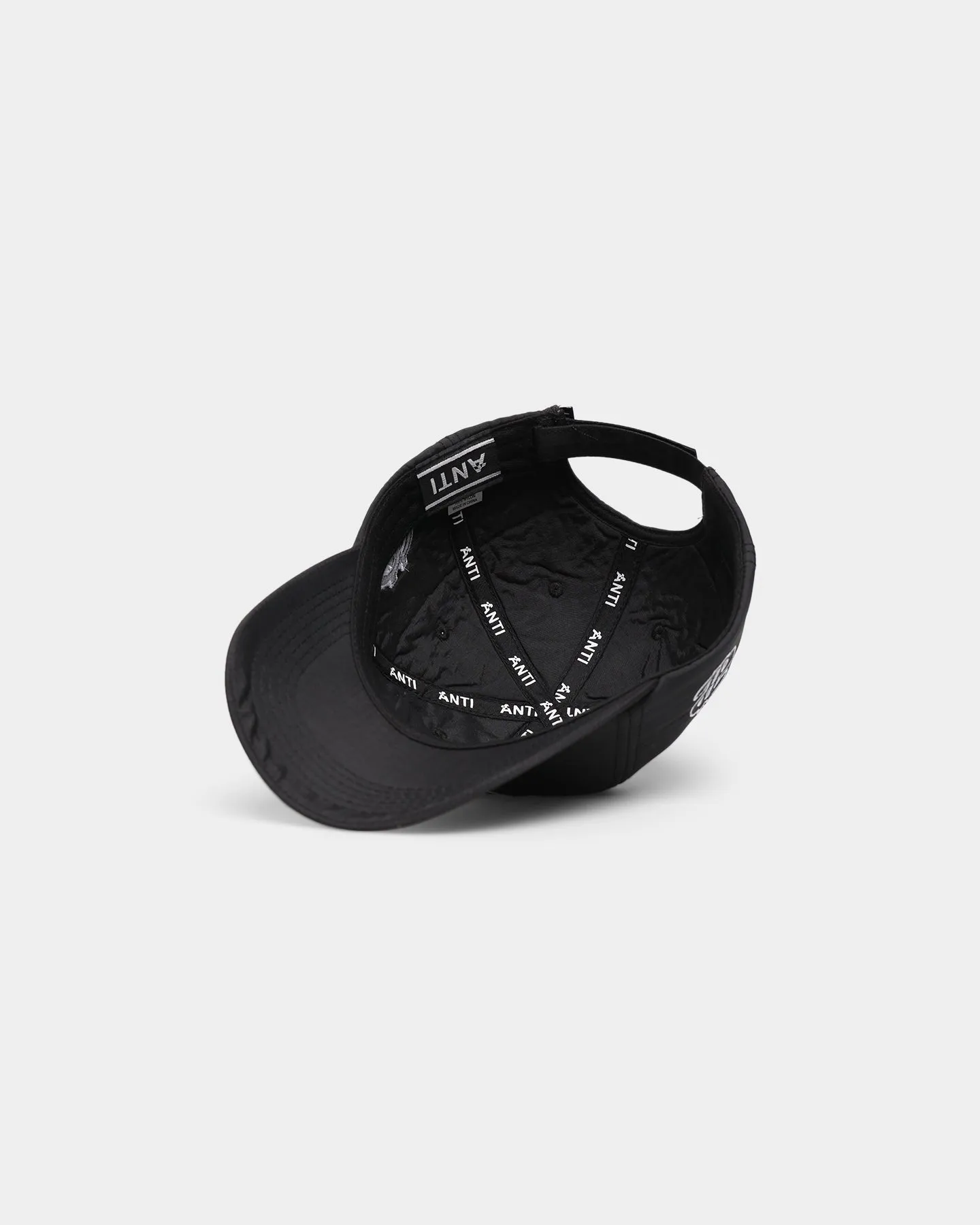 The Anti Order Anti Money Sport 6 Panel Strapback Black/White