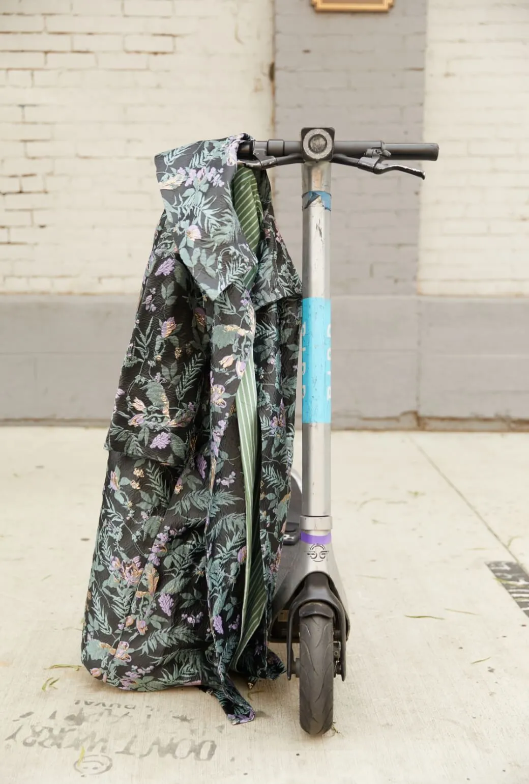 The Grace Coat - Sage & Lilac Brocade