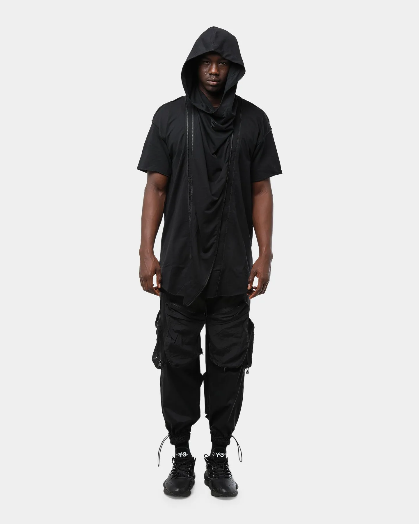 Unisex The Anti Order Mechanical Hooded T-Shirt Black