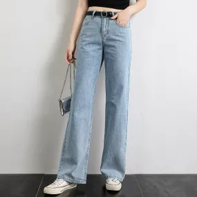 Wide Leg Jeans Women High Street Denim