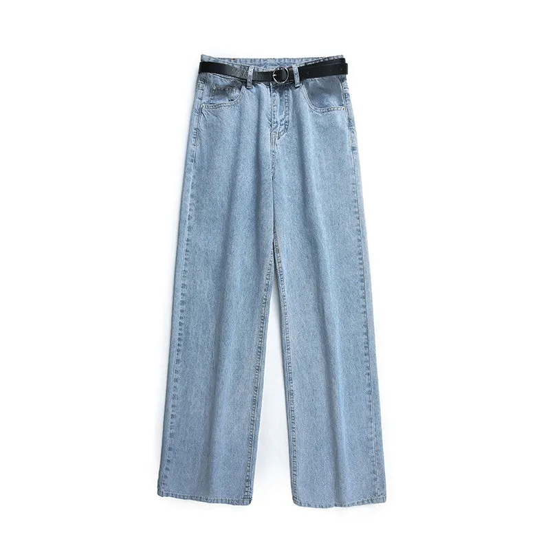 Wide Leg Jeans Women High Street Denim